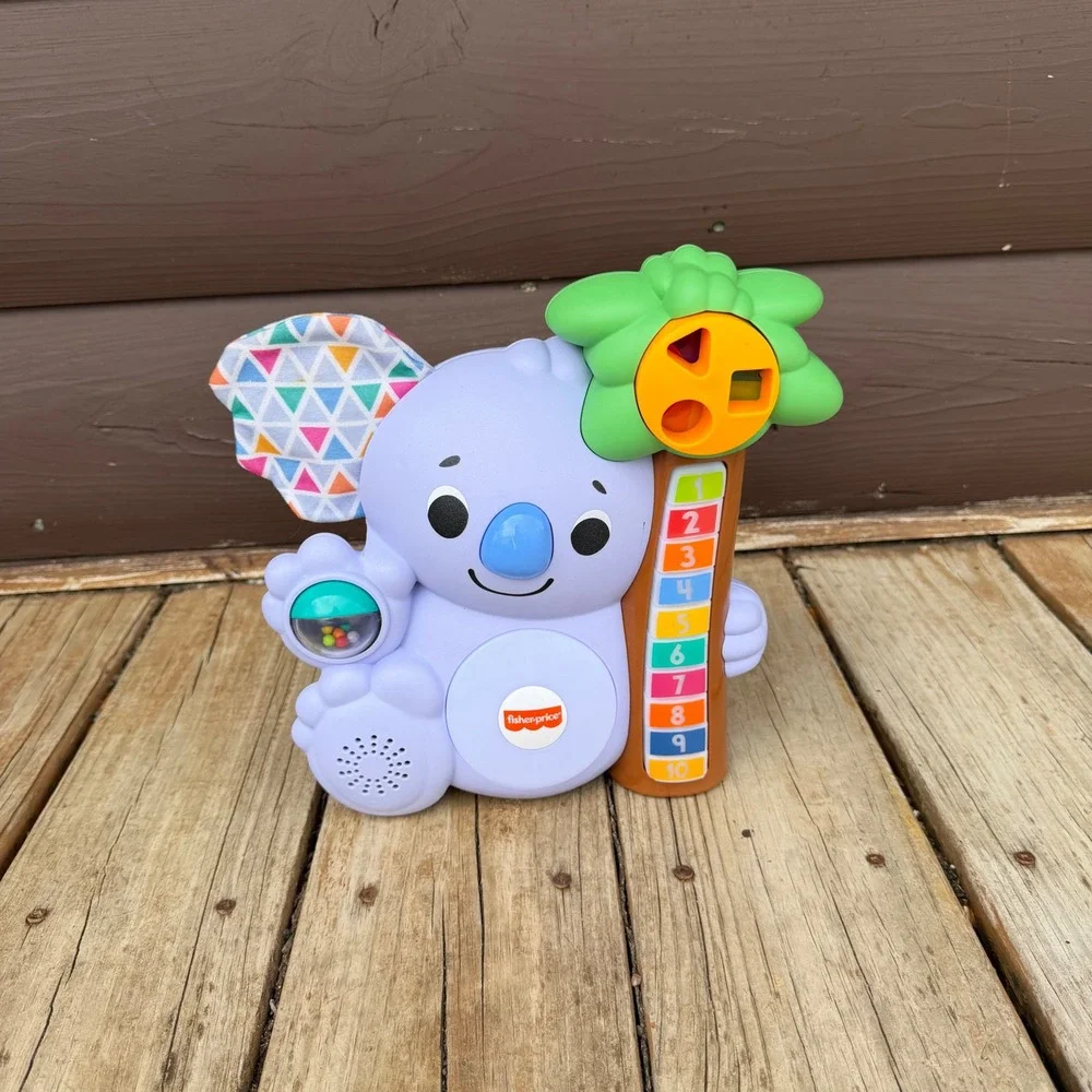 Fisher-Price Linkimals Counting Koala Baby Toy Purple Tested Works